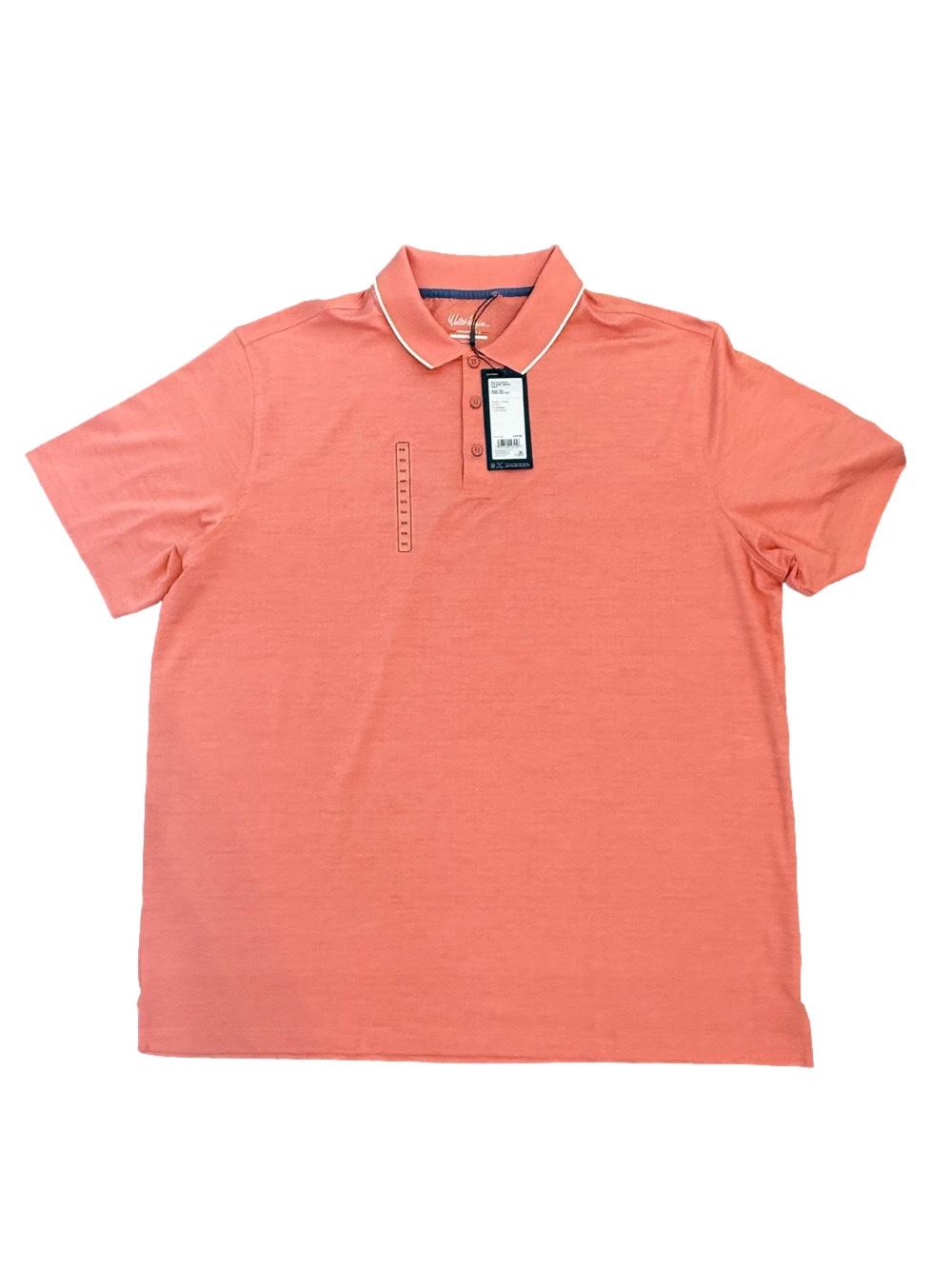 NWT Walter Hagen Performance Golf Polo XXL Coral Heather Moisture Wicking